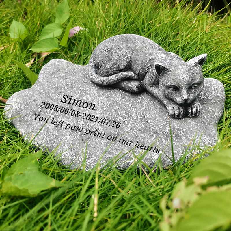 Personalized Cat Memorial Stone Personalised Pet Headstones KoalaPrint